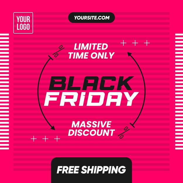 Social media feed black friday massive discount