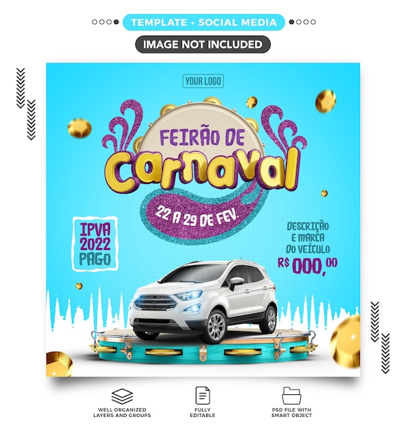 Social media feed Carnival fair for vehicle sales