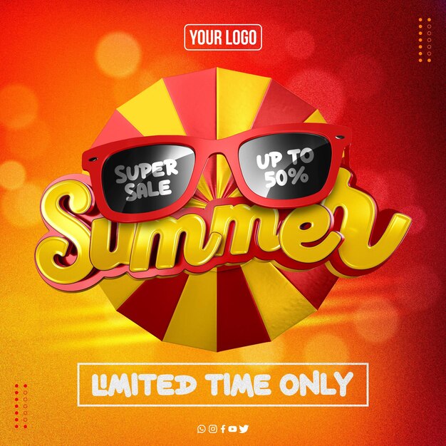 Social Media Feed Great Summer Sale with up to 50 off for a limited time