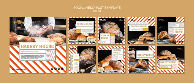 Social media post bread business