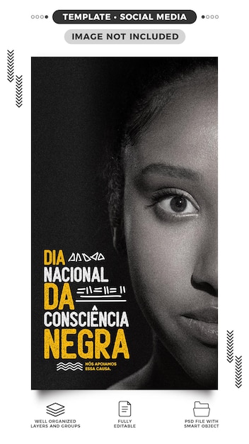 Free PSD social media stories national black consciousness day