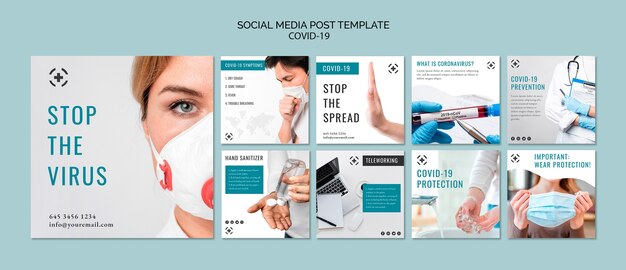 Social media virus post template