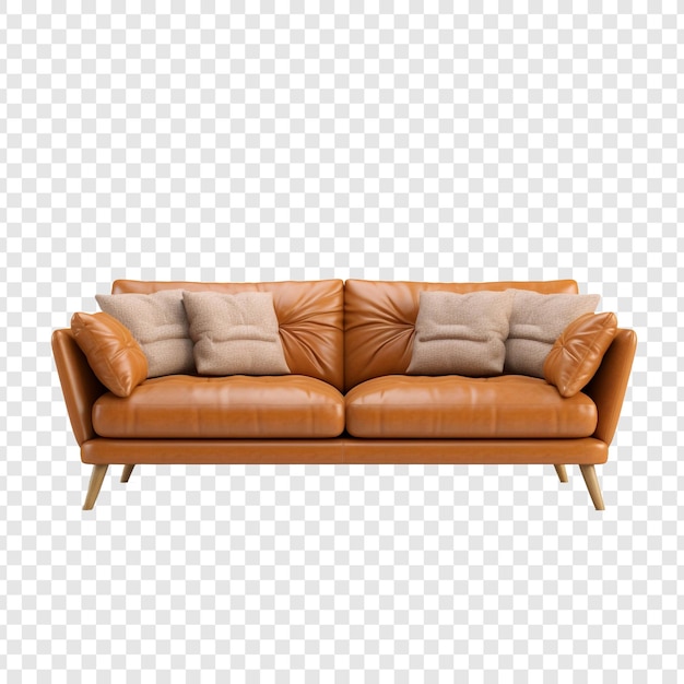 Sofa isolated on transparent background