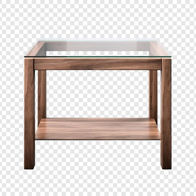 Free PSD sofa table isolated on transparent background