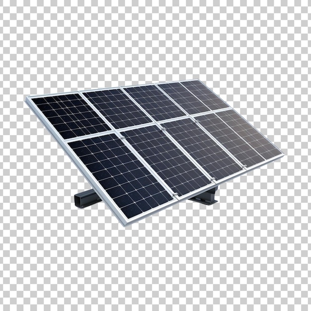 solar panels isolated on a transparent background