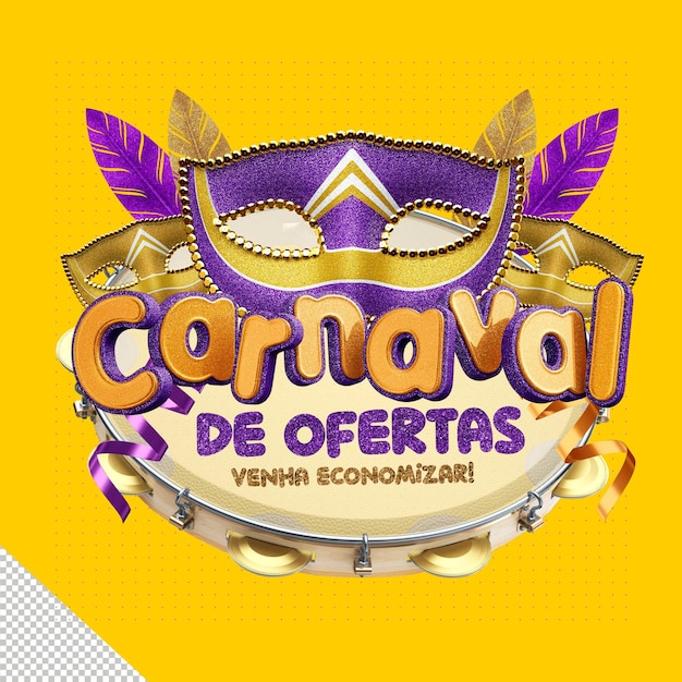 Free PSD soon 3d carnival of offers come save