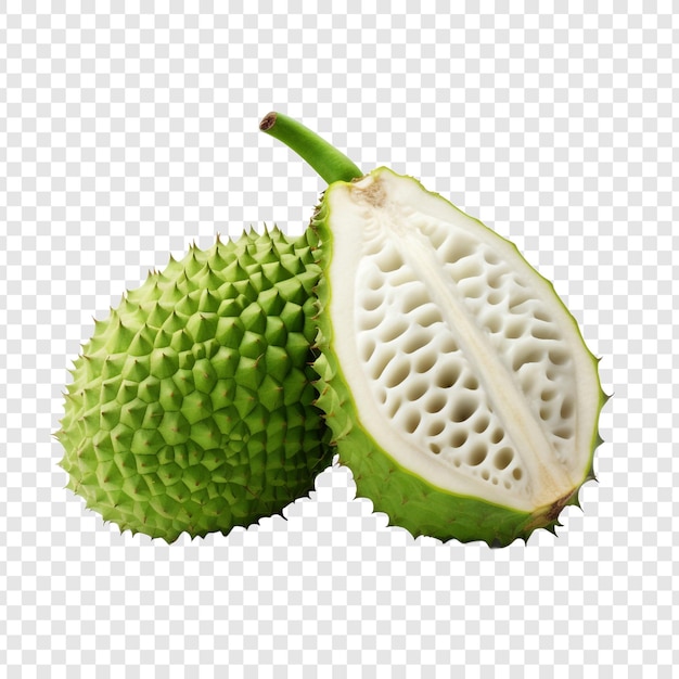 Soursop fruit isolated on transparent background