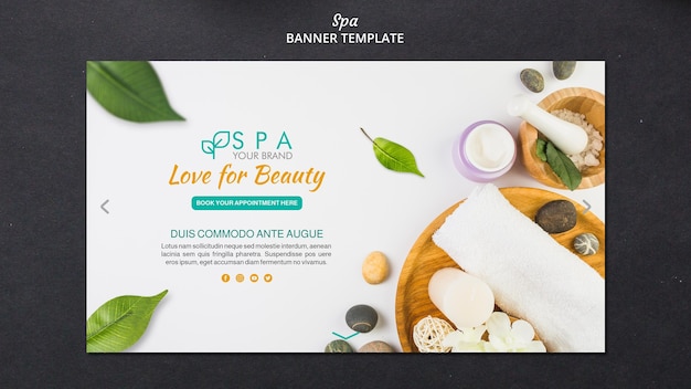 Spa concept banner template