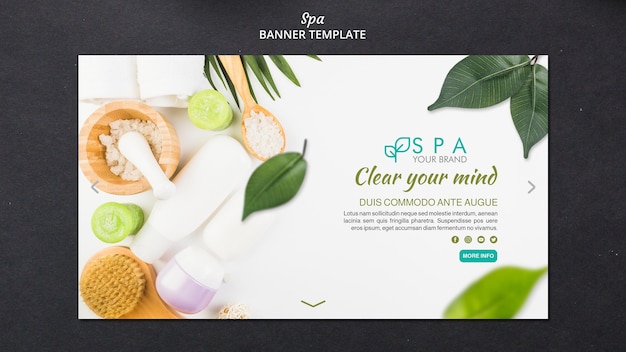 Free PSD spa concept banner template