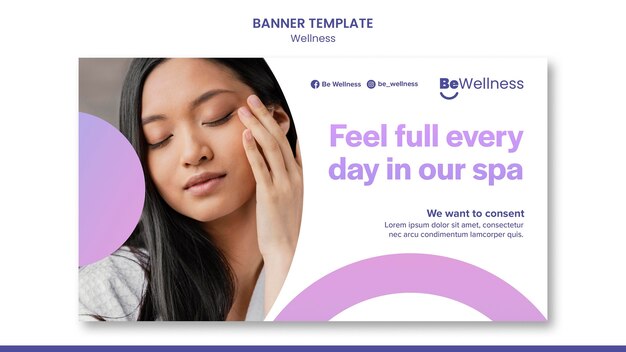 Spa wellness banner template