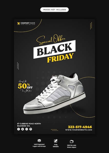 Special offer black friday flyer template