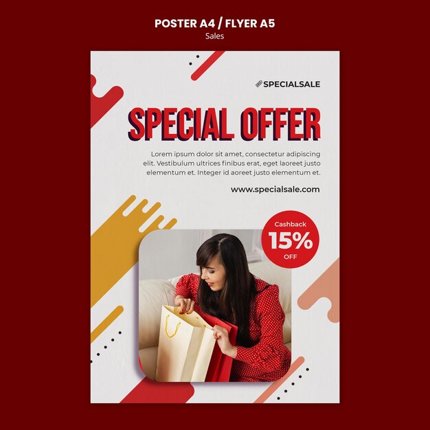 Special offer poster template