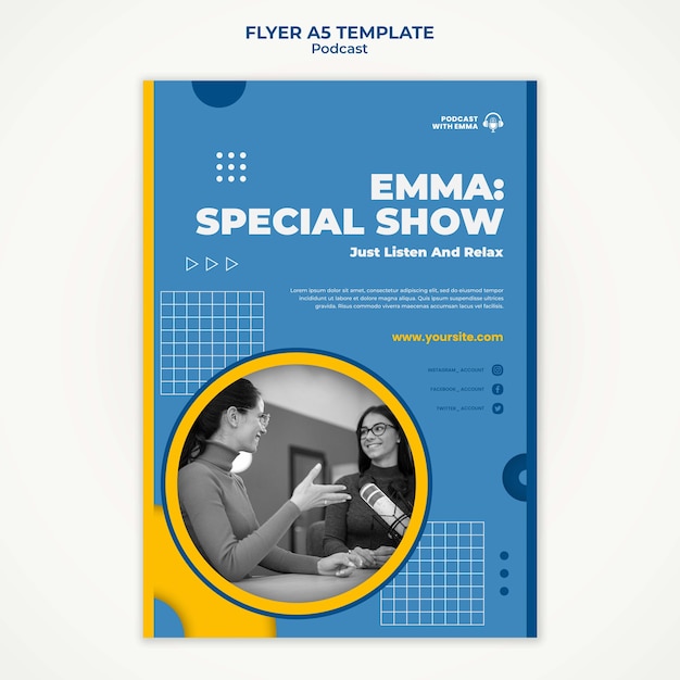 Special show flyer template