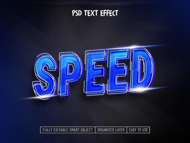 Free PSD speed text efefct