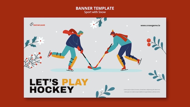 Free PSD sport banner template design