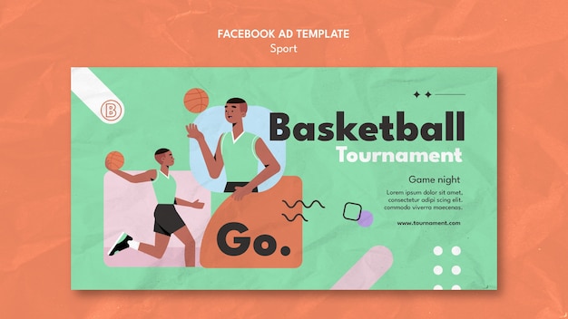 Sport concept  facebook template