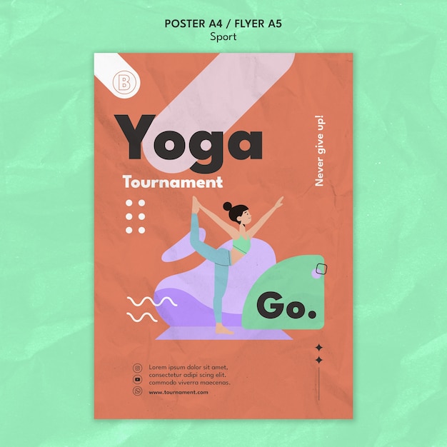 Sport concept  poster template