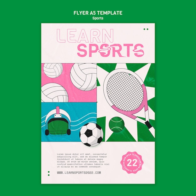 Sport poster template design