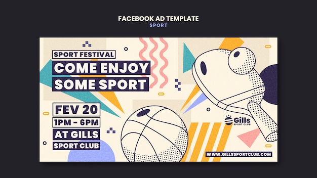 Free PSD sport template design