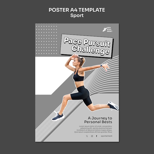 Free PSD sport template design