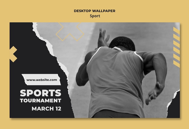 Free PSD sport template design