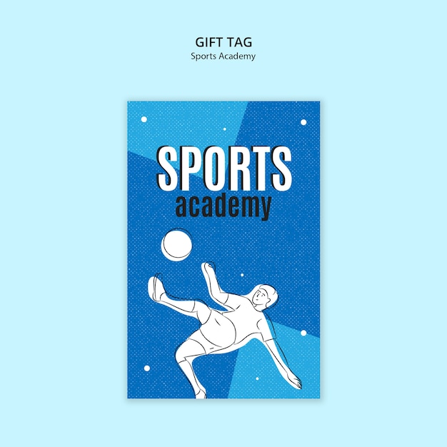 Free PSD sports academy template design