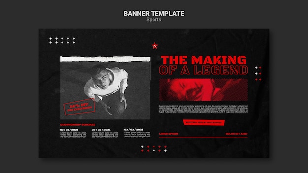 Sports banner template