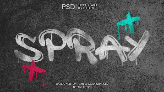 Spray Text Effect