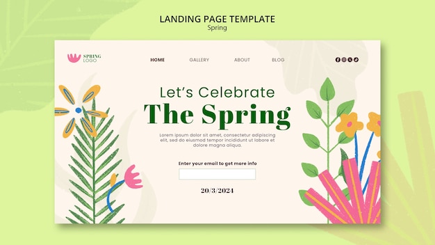 Free PSD spring template design