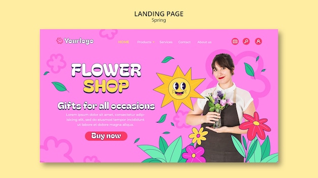 Free PSD spring template design