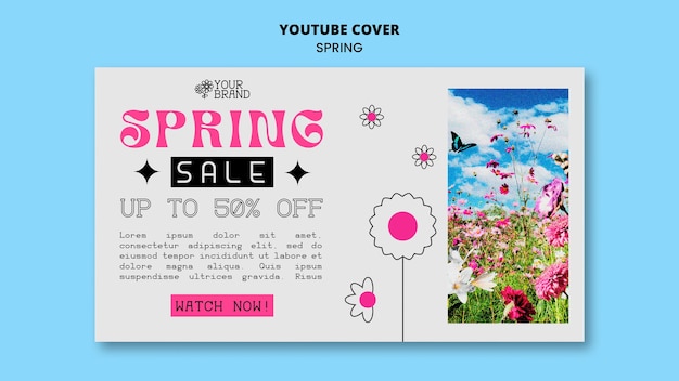 Free PSD spring template design