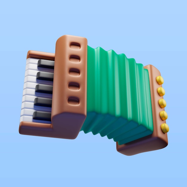 Free PSD st patrick's day accordion icon render