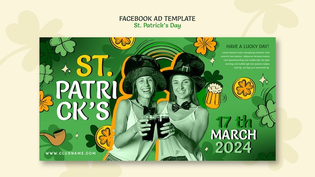 Free PSD st patrick's day celebration facebook template