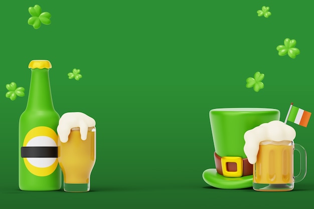 Free PSD st. patrick's day still life background