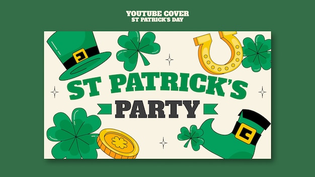 Free PSD st patrick's day template design