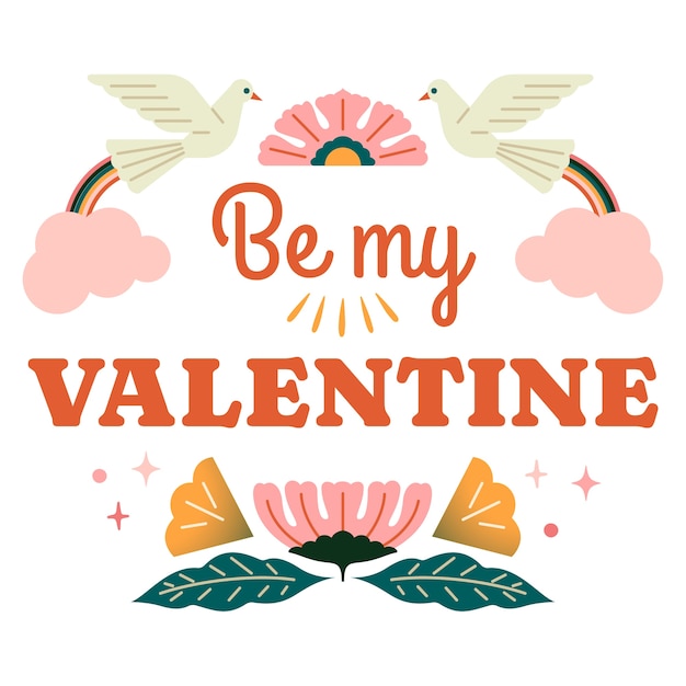 Free PSD st valentines day banner design