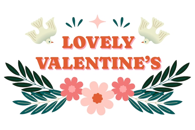 Free PSD st valentines day banner design