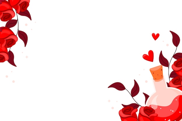 Free PSD st valentines day border design