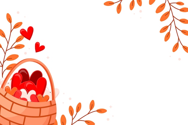 Free PSD st valentines day border design