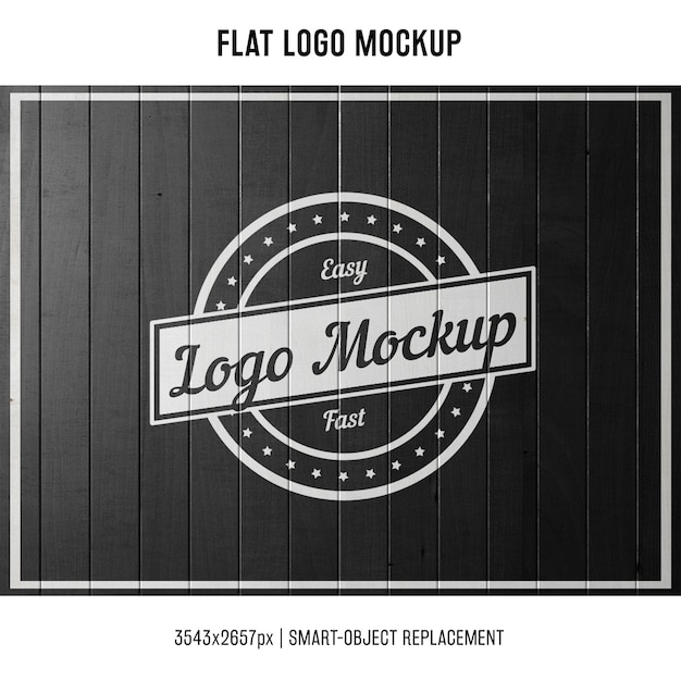 Free PSD stamped logo mock up