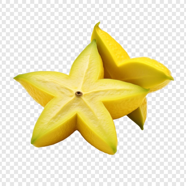 Star fruit isolated on transparent background