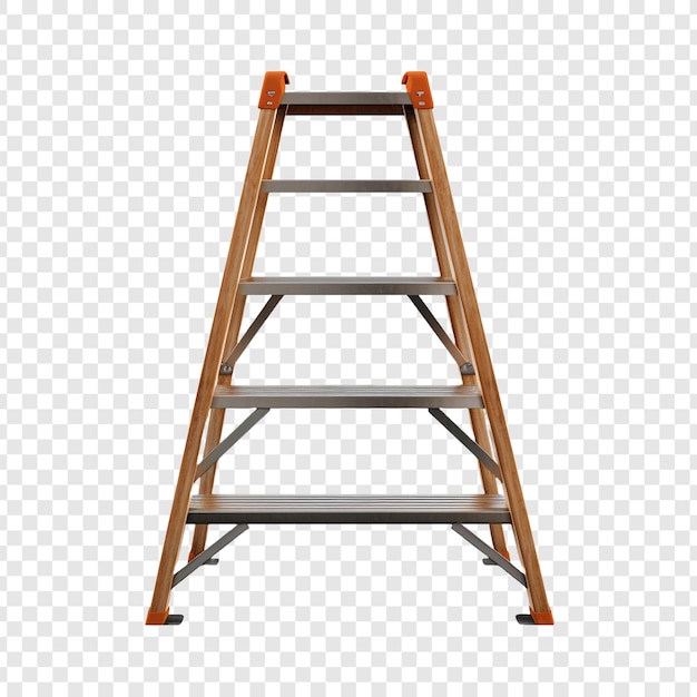 Free PSD stepladder isolated on transparent background