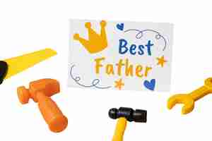 Free PSD still life of father's day card