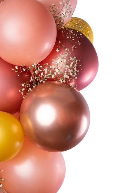 Free PSD still life of  metal balloons