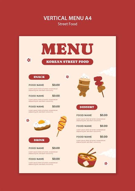 Street food template design