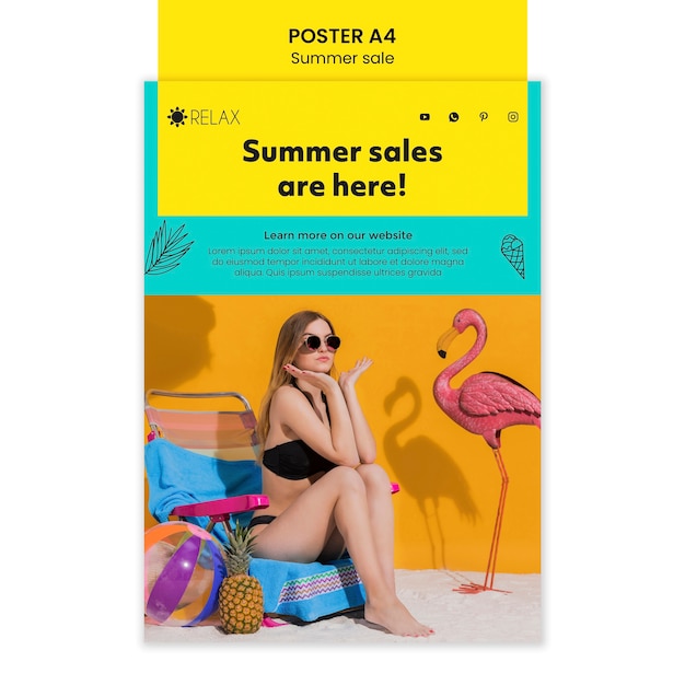 Summer sales are here poster