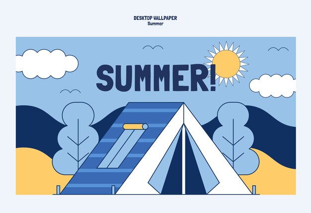 Free PSD summer template design