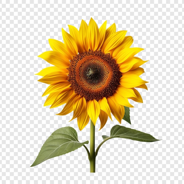 Sunflower flower png isolated on transparent background