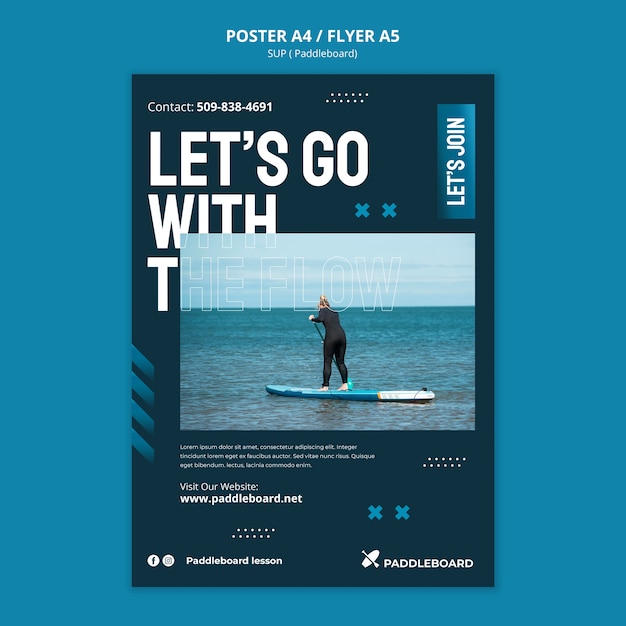 Sup poster template design