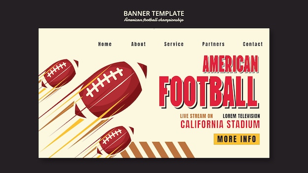 Free PSD super bowl template design